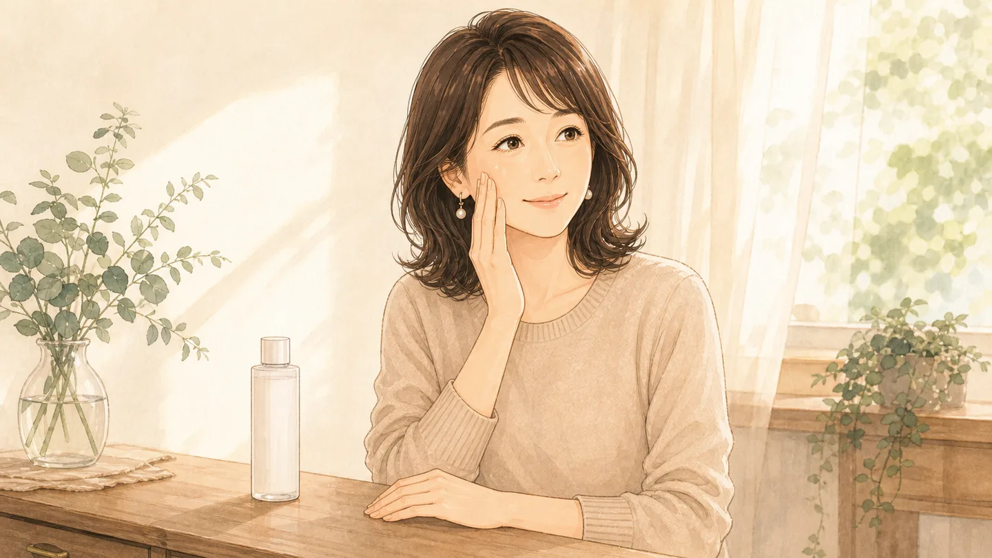 夏の終わりに肌のゆらぎを感じる場面のイメージ