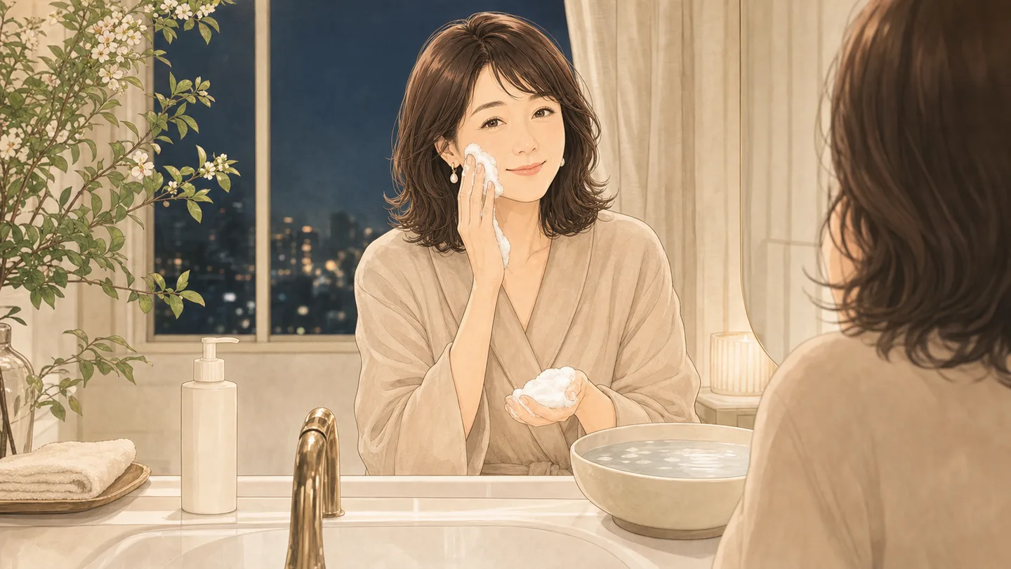クレンジングと洗顔を見直すイメージ