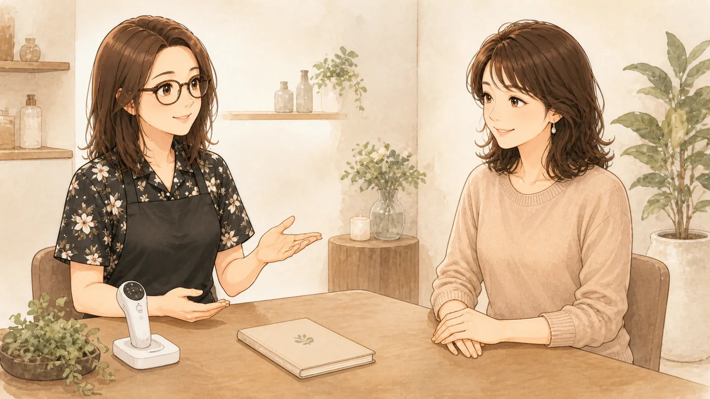 今の洗い方が合っているか相談するイメージ