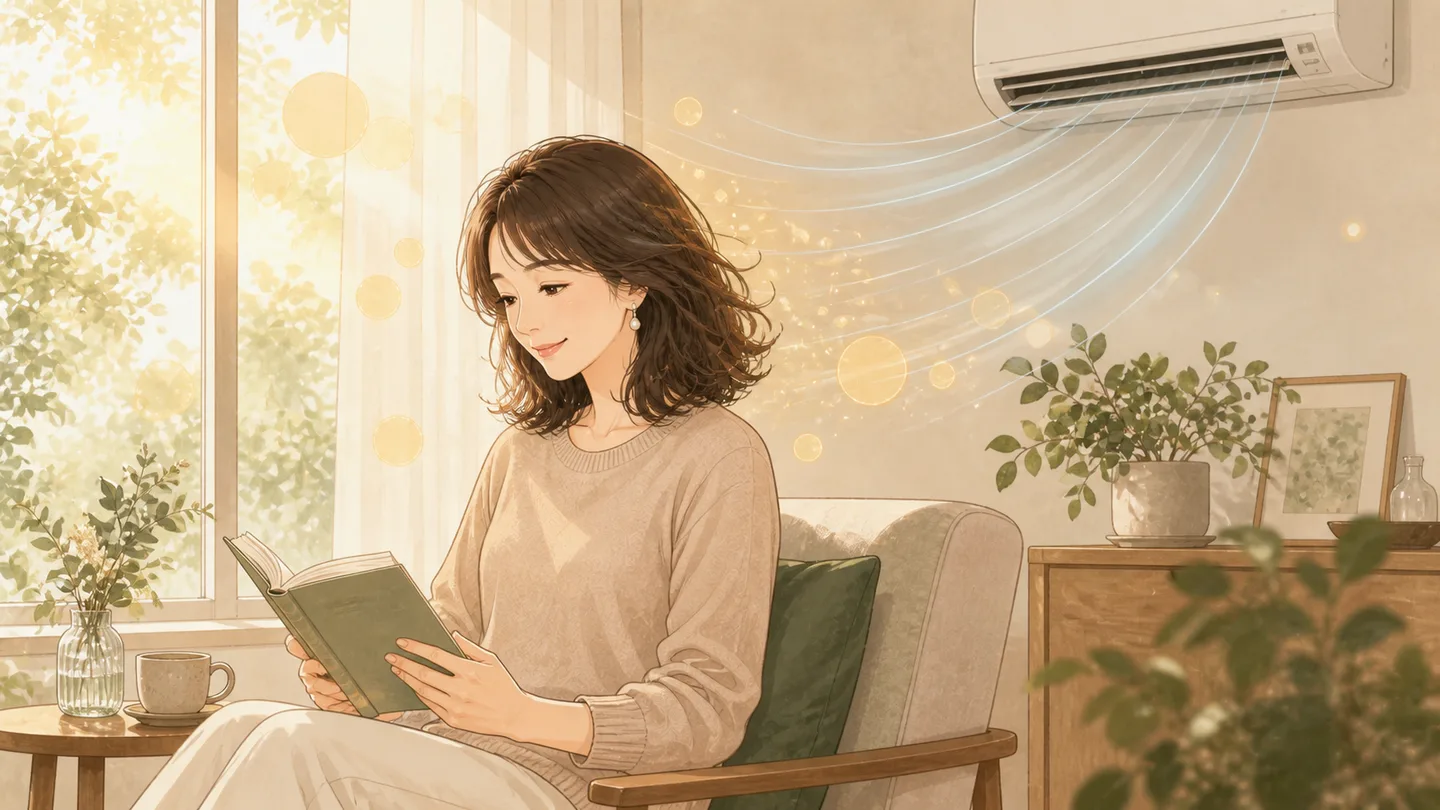 夏の日ざしと冷房の影響が残る頭皮のイメージ