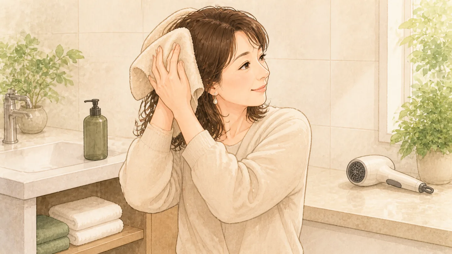 残暑の洗い方と乾かし方を切り替えるイメージ