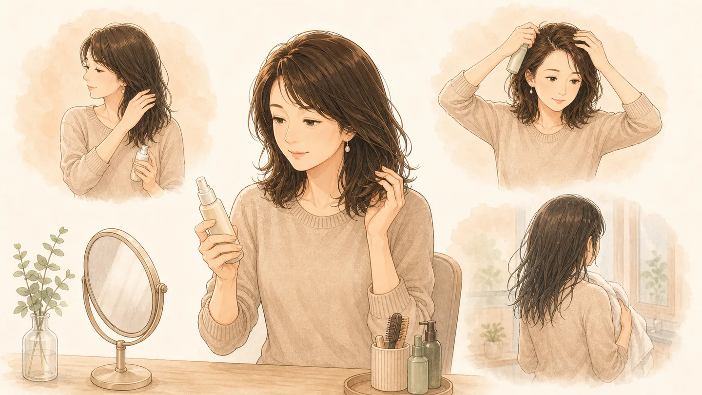 使っているのに手ざわりが戻らない場面のイメージ