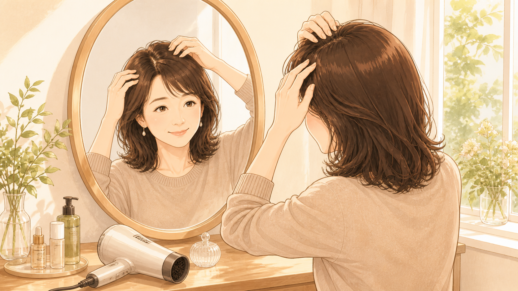 当日の朝の身支度のイメージ