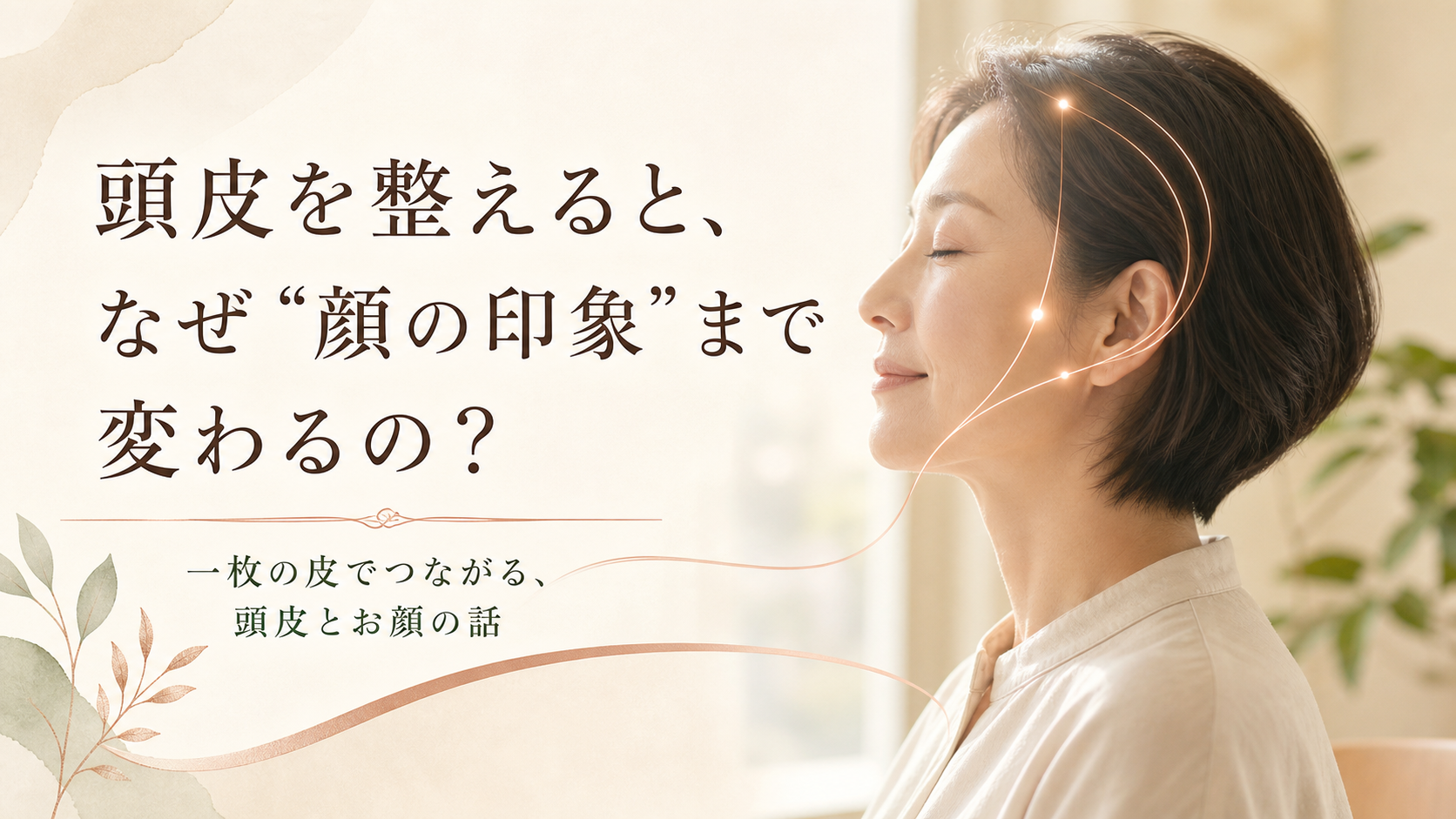 頭皮を整えると、なぜ“顔の印象”まで変わるの？｜「一枚の皮」の話