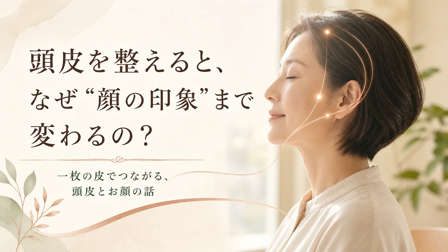 頭皮を整えると、なぜ“顔の印象”まで変わるの？｜「一枚の皮」の話
