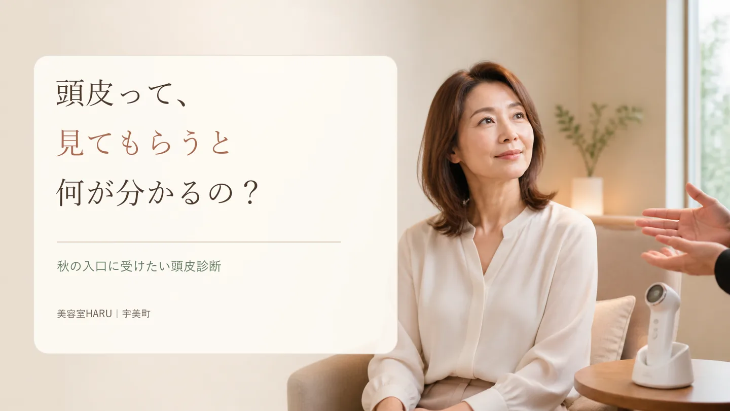 頭皮って、見てもらうと何が分かるの？｜秋の入口に受けたい頭皮診断のこと