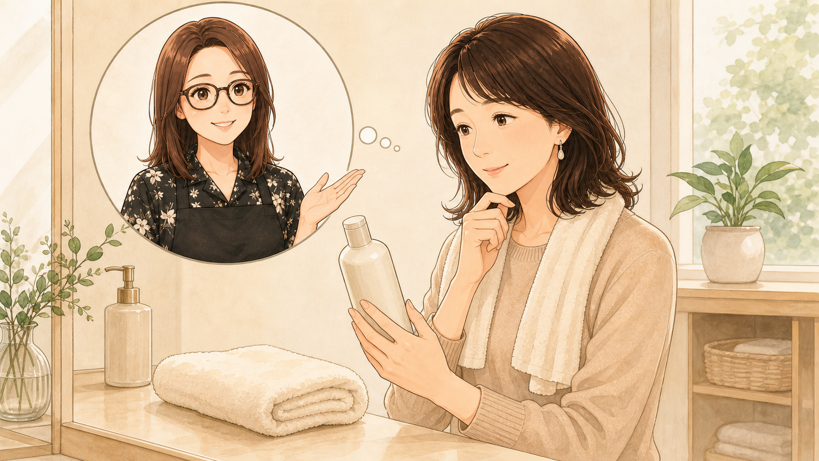 汗をかく日のシャンプーの回数と洗い方のイメージ