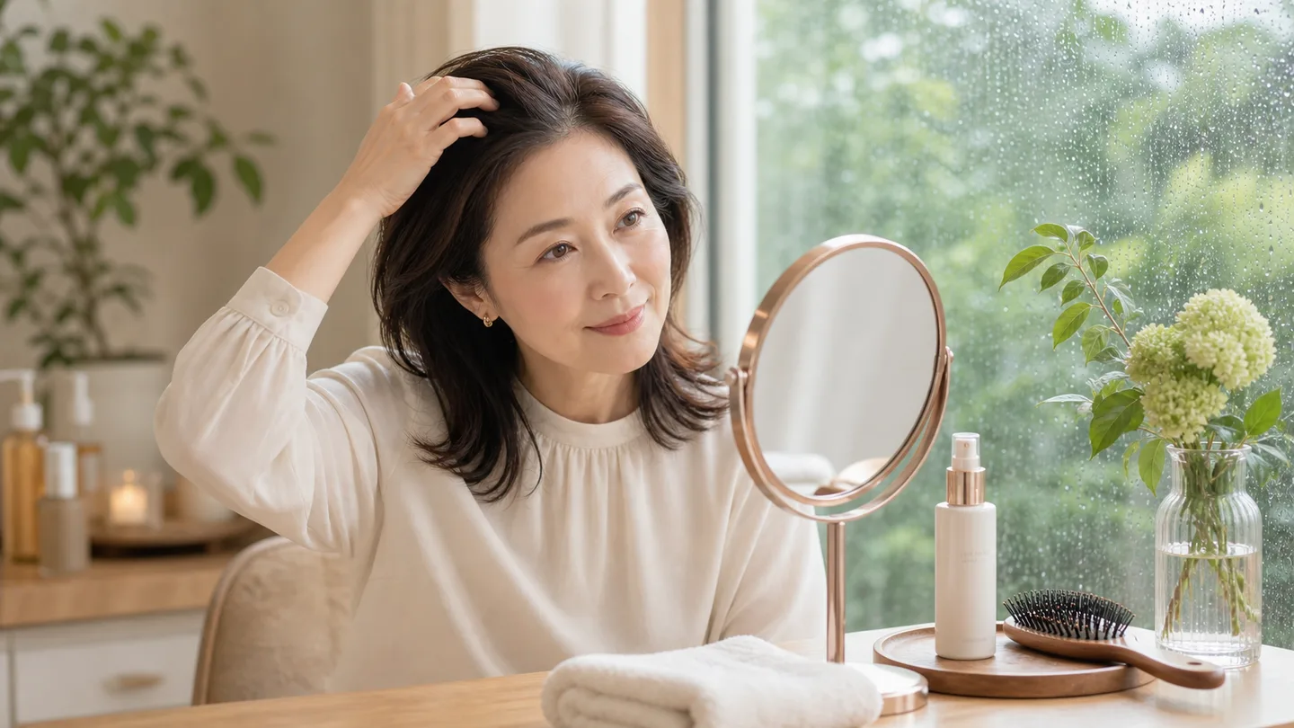 宇美町の大人女性に多い髪と頭皮の悩みのイメージ